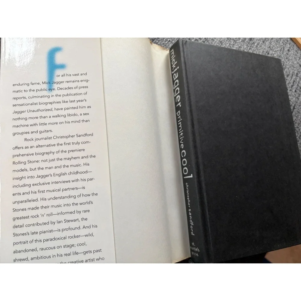 Mick Jagger Primitive‎ Cool Christopher Sandford Hardcover 1st US Edition 1994